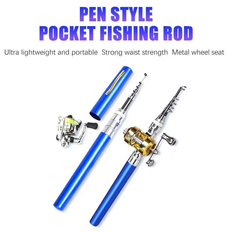Compact Telescopic Fishing Rod Set โ Portable Pen-Style Ultra-Short Rod with Adjustable Reel for Ice & Sea Fishing - Bodo Now