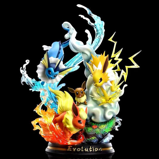 Glow-in-the-Dark Pokémon Evolution Figures - Charizard, Eevee, Mewtwo & More! Premium PVC Statues for Collectors! - Bodo Now