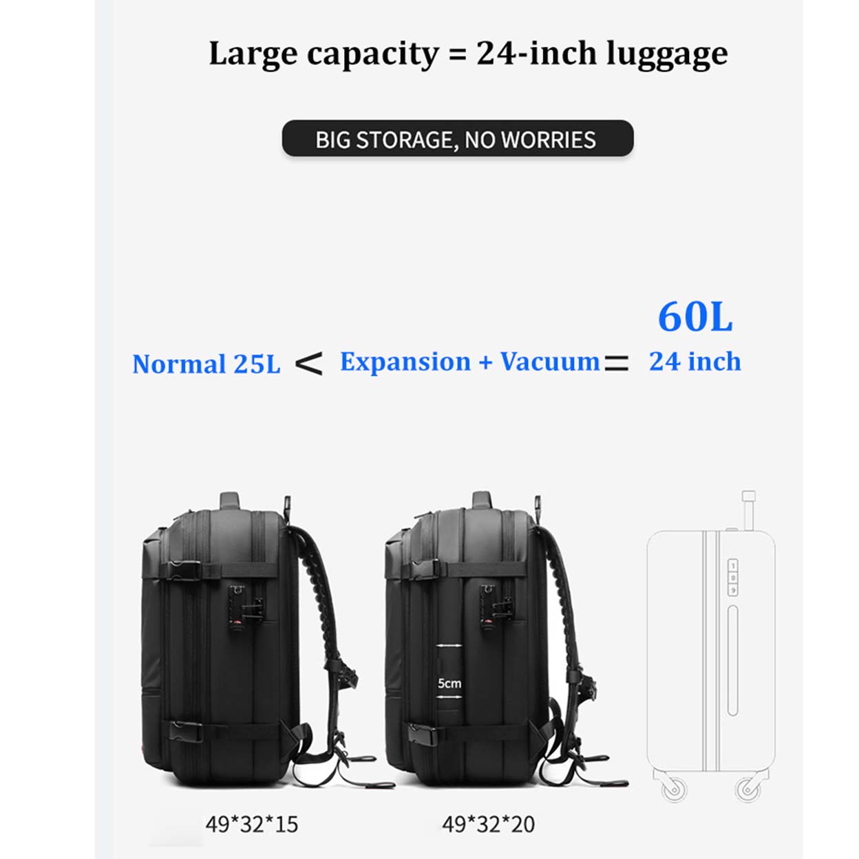 PATH™PORT | Smart Vacuum Compression Backpack | Extra Stock - Bodo Now