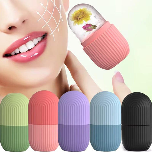 Silicone Ice Facial Roller & Globe – Skin Lifting, Contouring & Massaging Beauty Tool for a Radiant Glow! - Bodo Now