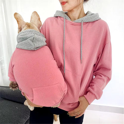 Matching Dog & Owner Hoodies – French Bulldog, Corgi & Pug Family Pet Outfits for Ultimate Bonding! - Bodo Now