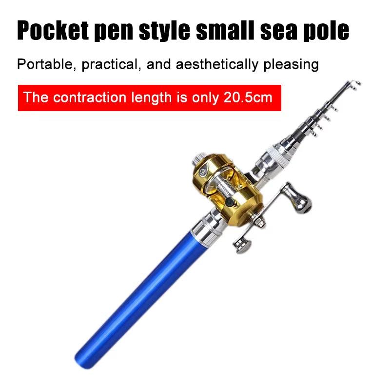 Compact Telescopic Fishing Rod Set – Portable Pen-Style Ultra-Short Rod with Adjustable Reel for Ice & Sea Fishing - Bodo Now