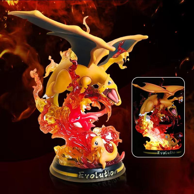 Glow-in-the-Dark Pokémon Evolution Figures - Charizard, Eevee, Mewtwo & More! Premium PVC Statues for Collectors! - Bodo Now