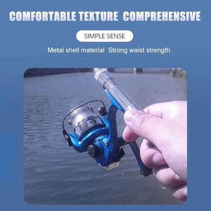 Compact Telescopic Fishing Rod Set – Portable Pen-Style Ultra-Short Rod with Adjustable Reel for Ice & Sea Fishing - Bodo Now