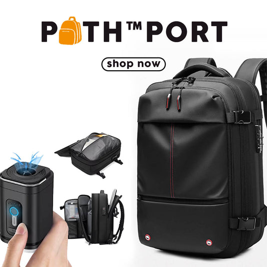 PATH™PORT | Smart Vacuum Compression Backpack | Extra Stock - Bodo Now