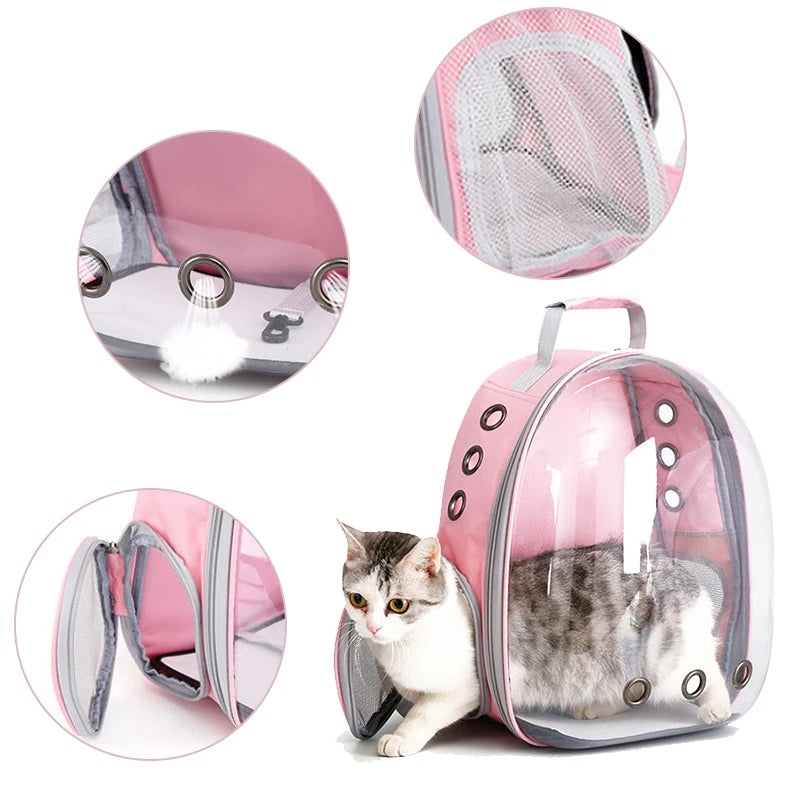 Breathable Cat Travel Bag – Comfortable and Secure Carrier for Your Feline Friend