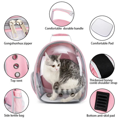 Breathable Cat Travel Bag – Comfortable and Secure Carrier for Your Feline Friend