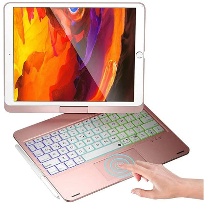 360° Rotatable Backlit Keyboard Case for iPad Pro & Air – Magic Precision, Ultimate Style! - Bodo Now