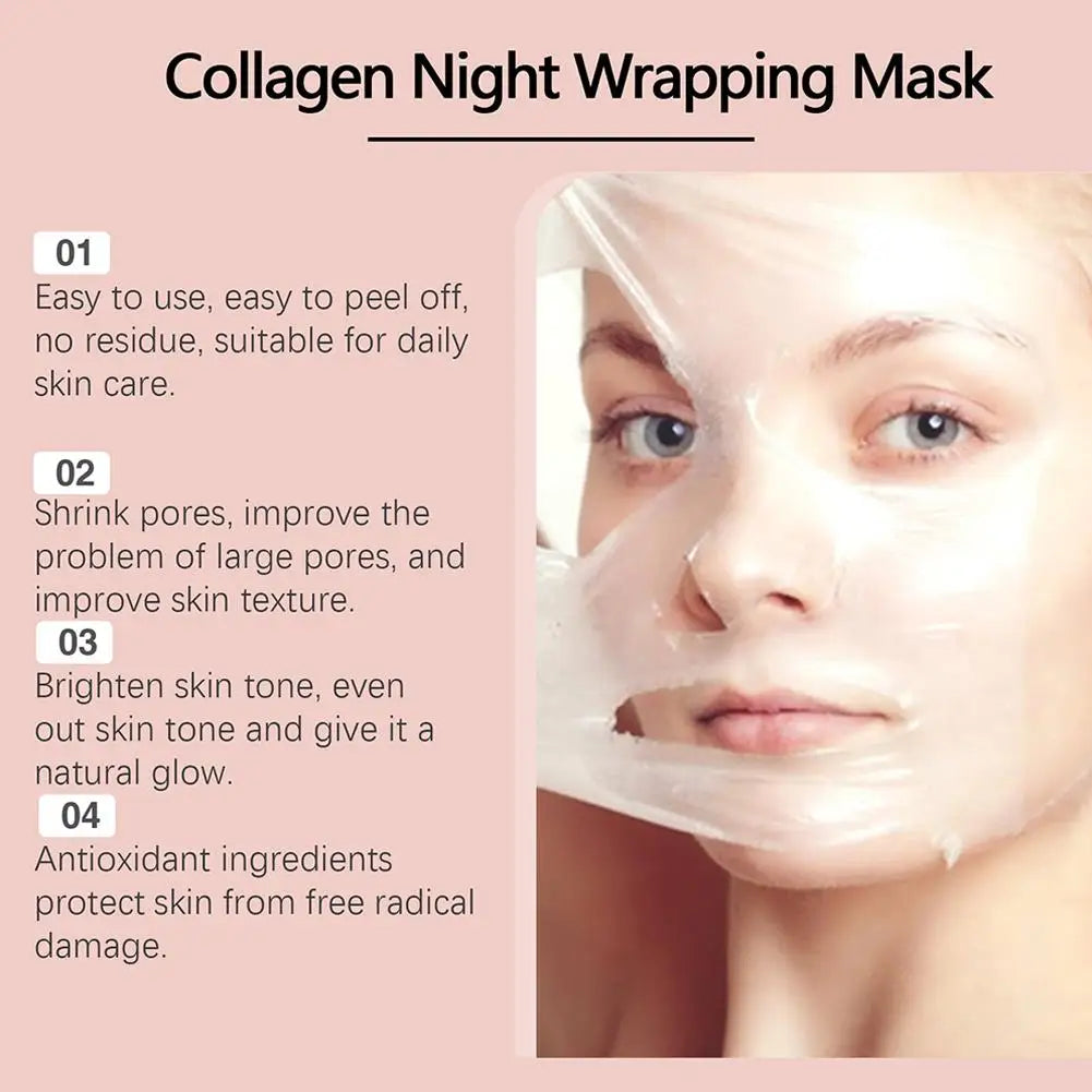 Hydrating Collagen Overnight Peel-Off Mask – Korean Night Care for Deep Moisturization (75ml)