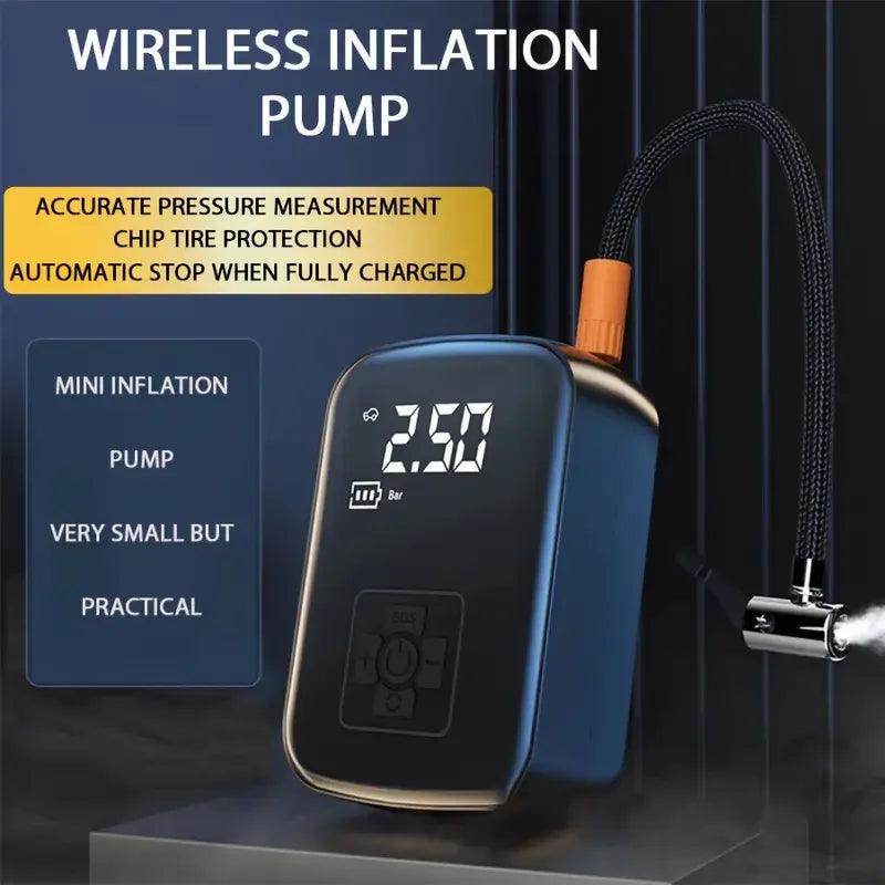 Portable Wireless Air Compressor – Inflate Tires, Bikes, Balls & More in Minutes! - Bodo Now