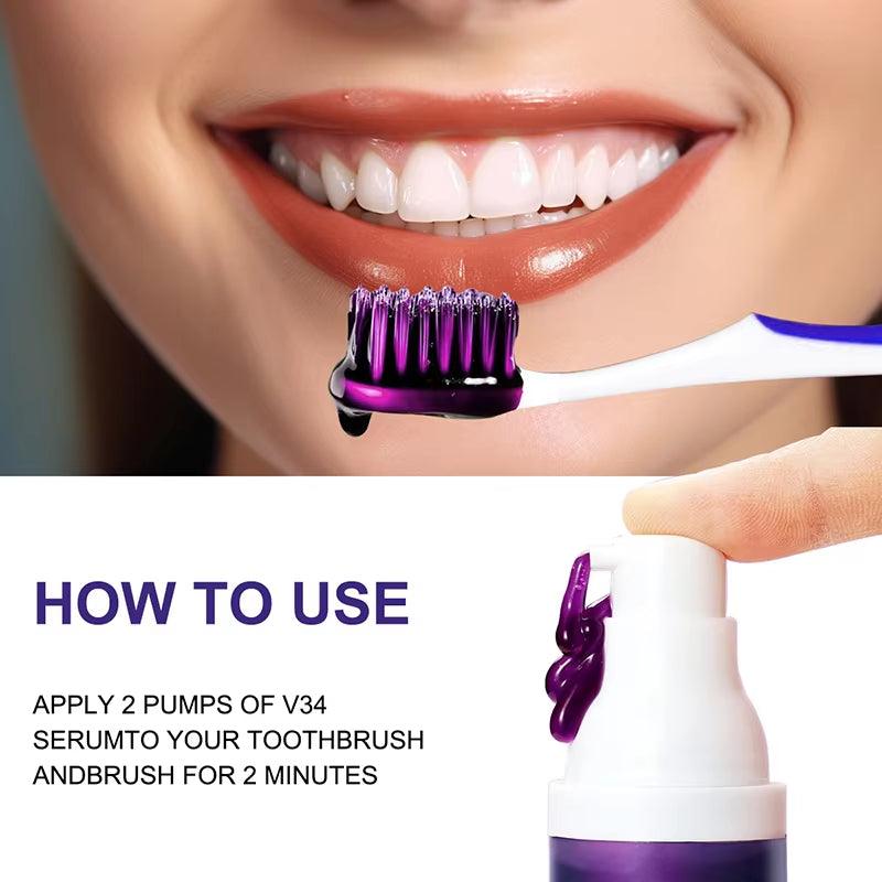 V34 5D Teeth Whitening Toothpaste – Ultimate Oral Care for a Bright, Fresh Smile! - Bodo Now