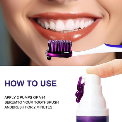 V34 5D Teeth Whitening Toothpaste – Ultimate Oral Care for a Bright, Fresh Smile! - Bodo Now