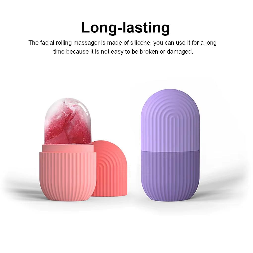 Silicone Ice Facial Roller & Globe – Skin Lifting, Contouring & Massaging Beauty Tool for a Radiant Glow! - Bodo Now