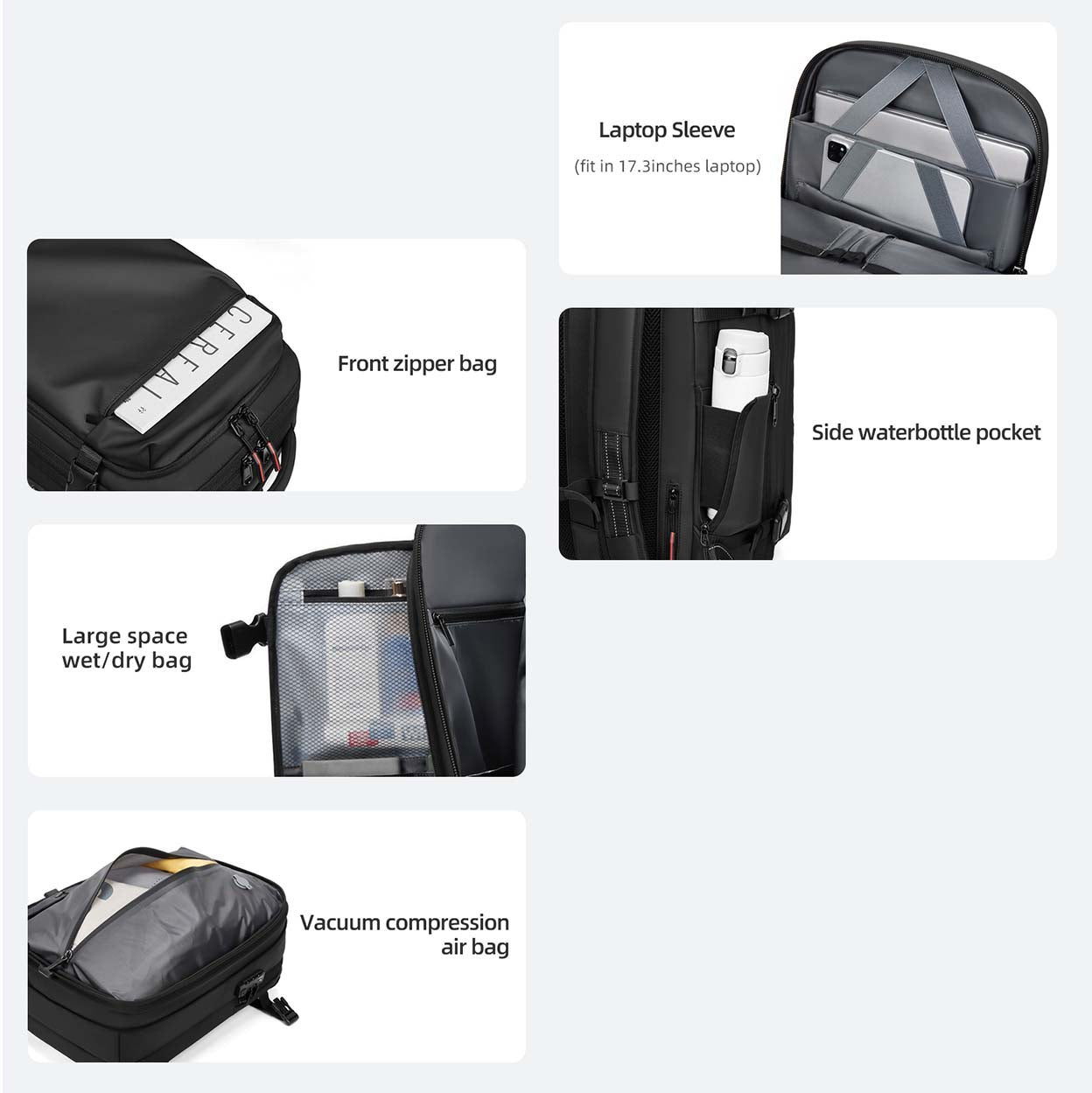 PATH™PORT | Smart Vacuum Compression Backpack | Extra Stock - Bodo Now